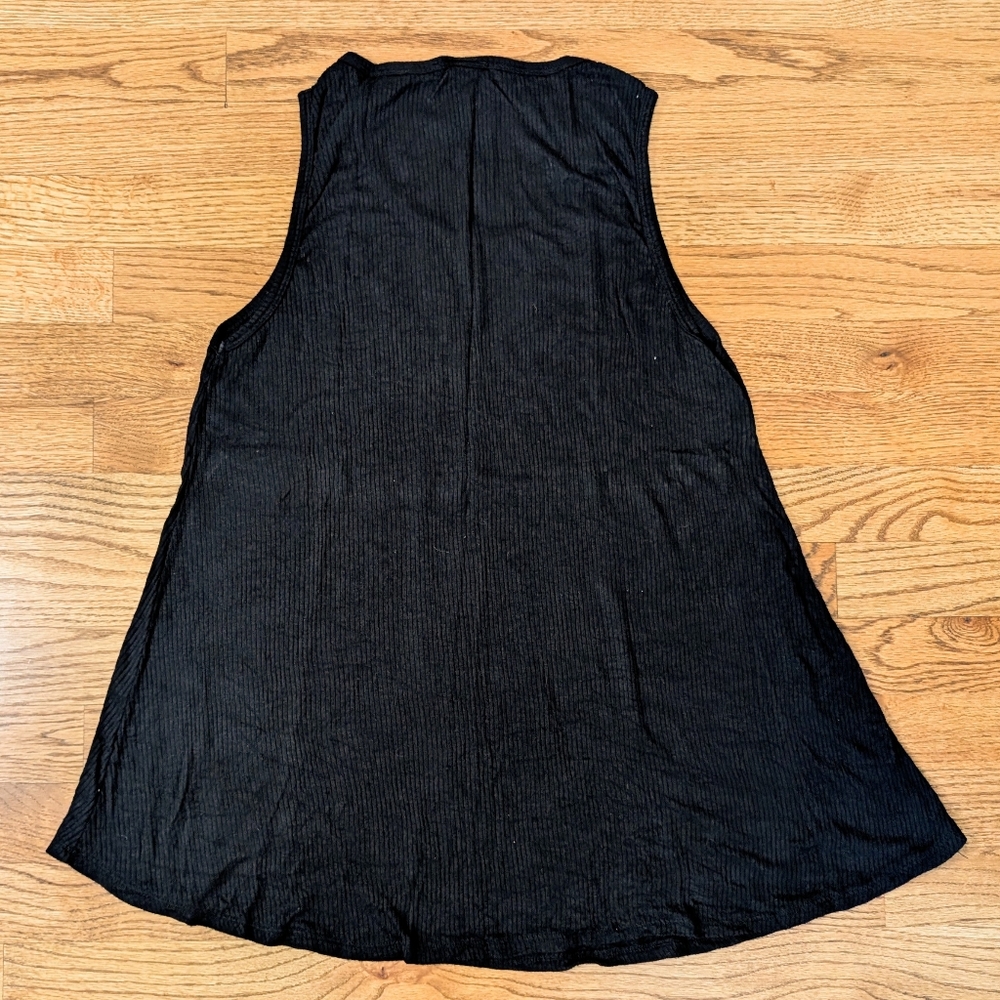 Be Vocal Women's Tank Top Black Studded Western Boho Size Large - Picture 7 of 7